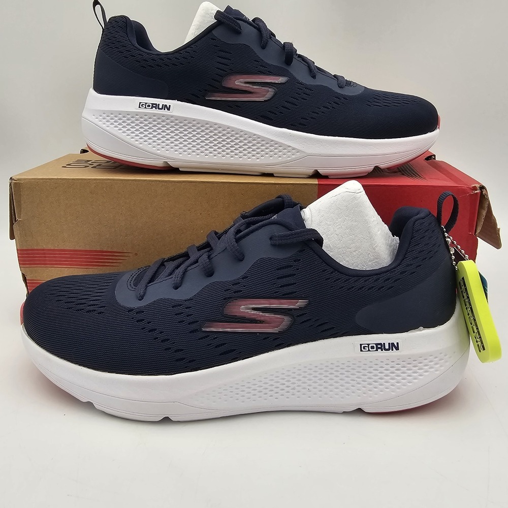 Skechers GOrun Consistent Navy Blue White Running Shoes Sneakers 124085 NVW